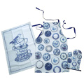 Kitchen set apron christmas printing oven mitts promotional gifts home kitchen baking Glove